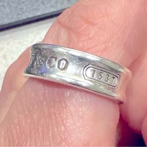 Authentic Tiffany & Co 1837 Wide Band Ring